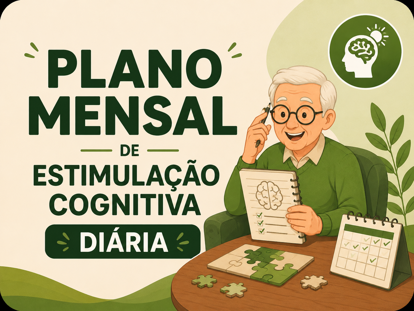 Plano Mensal de Estimulação Cognitiva Diária